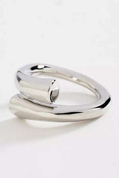 By Anthropologie Sculptural Wrap Ring In Metallic