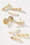 BY ANTHROPOLOGIE SEA LIFE HAIR CLIPS, SET OF 8