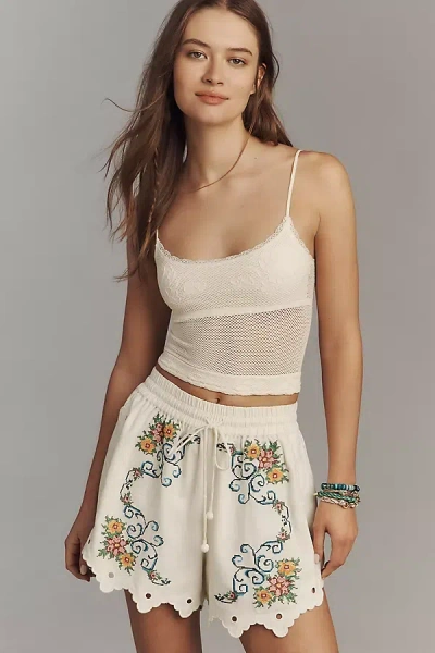 By Anthropologie Seamless Crochet Tank Top