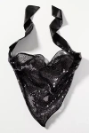 By Anthropologie Sequin Hair Scarf In Black