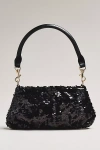 By Anthropologie Sequin Pouch Shoulder Bag In Black