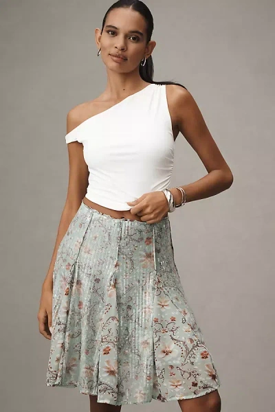 By Anthropologie Sequin Siren Godet Midi Skirt