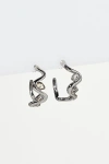 By Anthropologie Serpentine Crystal Earrings In Silver