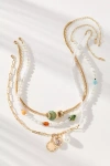By Anthropologie Shades Of Sea Layered Necklaces: Charm Edition