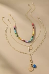 By Anthropologie Shades Of Sea Layered Necklaces: Charm Edition