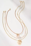 By Anthropologie Shades Of Sea Layered Necklaces: Charm Edition