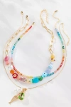 By Anthropologie Shades Of Sea Layered Necklaces: Charm Edition