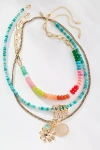 By Anthropologie Shades Of Sea Layered Necklaces: Charm Edition