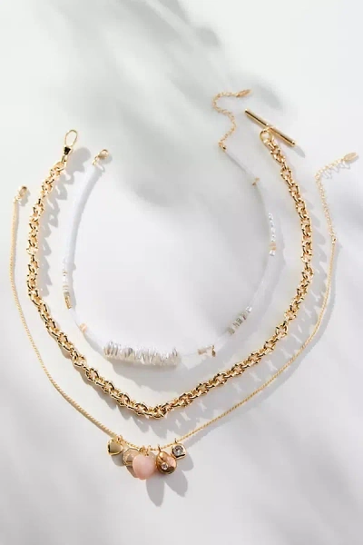 By Anthropologie Shades Of Sea Layered Necklaces: Charm Edition
