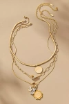 By Anthropologie Shades Of Sea Layered Necklaces: Charm Edition In Yellow