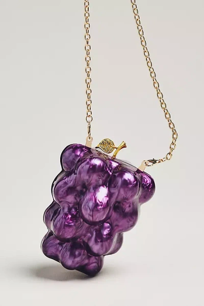 By Anthropologie Shaped Icon Clutch In Purple