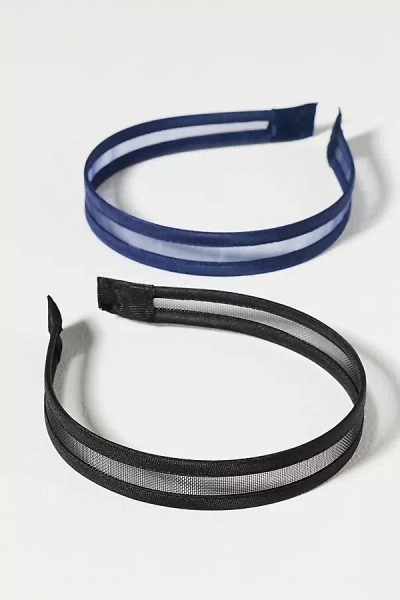 By Anthropologie Sheer Headbands, Set Of 2 In Multi