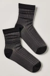 By Anthropologie Sheer Rhinestone Socks In Black
