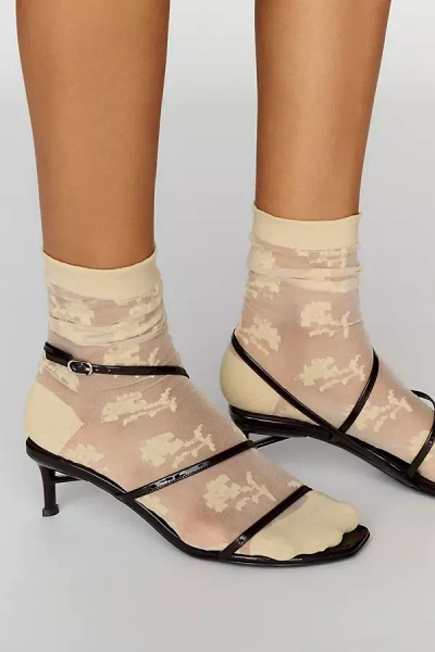 By Anthropologie Sheer Socks In Neutral
