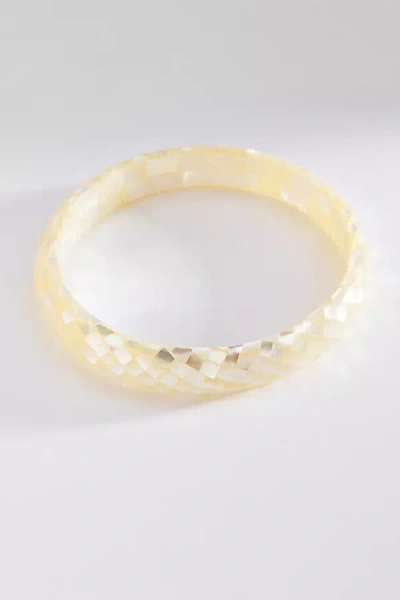By Anthropologie Shell Bangle Bracelet In Gold
