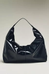 By Anthropologie Shiny Faux-leather Tote In Black