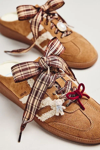 By Anthropologie Shoe Charm & Laces Set In Brown