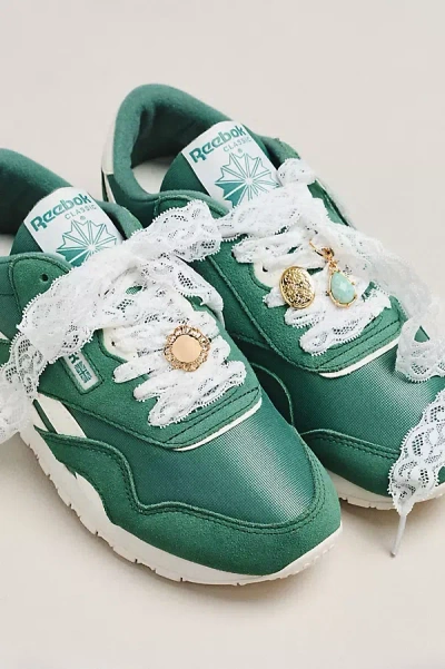 By Anthropologie Shoe Charm & Laces Set In Green