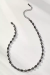 By Anthropologie Short Crystal Necklace In Black