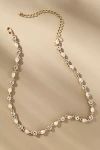 By Anthropologie Short Crystal Necklace In Gold