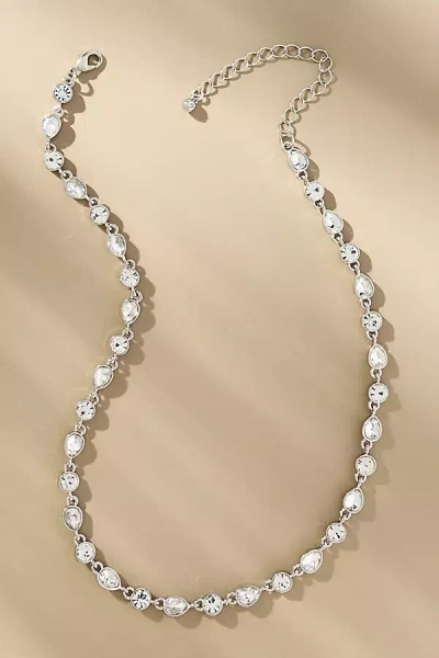 By Anthropologie Short Crystal Necklace In Multi