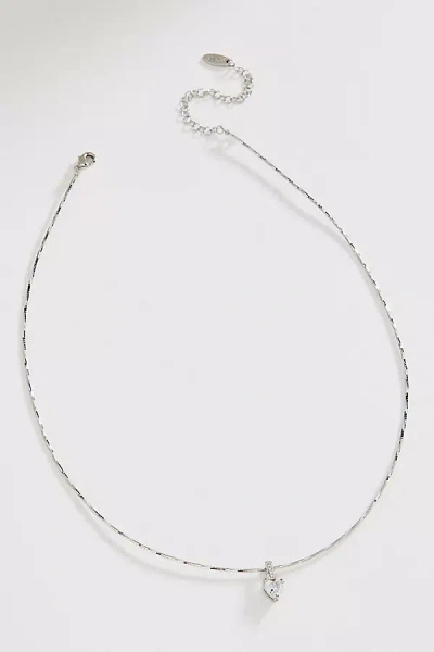 By Anthropologie Short Crystal Pendant Necklace In Metallic