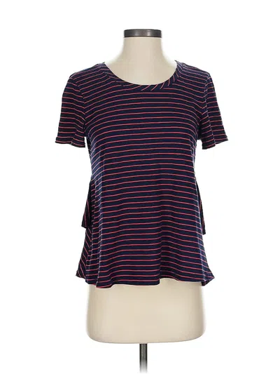 Pre-owned By Anthropologie Short Sleeve T-shirt In Blue
