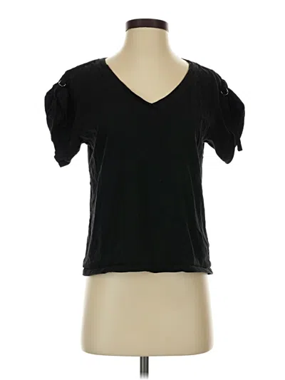 Pre-owned By Anthropologie Short Sleeve T-shirt In Black