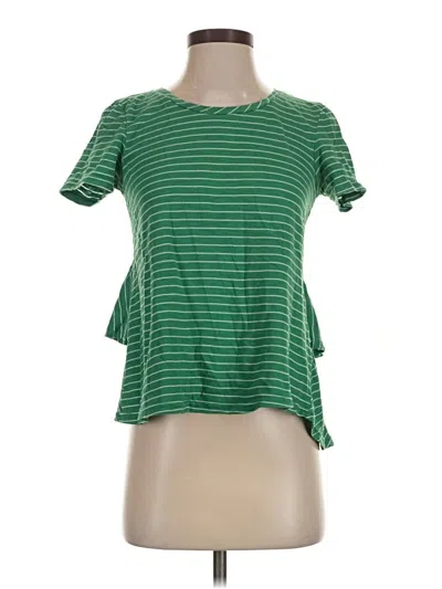 Pre-owned By Anthropologie Short Sleeve T-shirt In Green