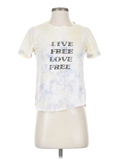 Pre-owned By Anthropologie Short Sleeve T-shirt In Ivory