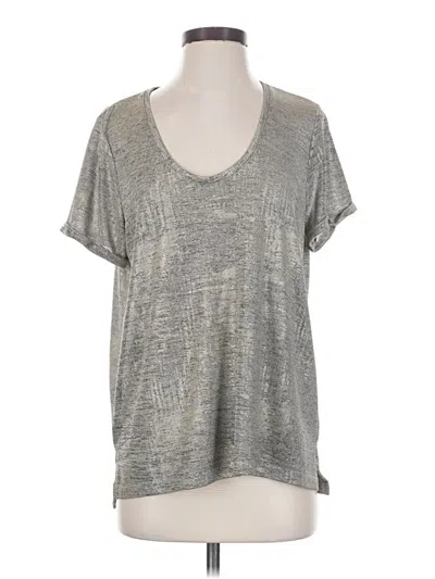 Pre-owned By Anthropologie Short Sleeve T-shirt In Silver