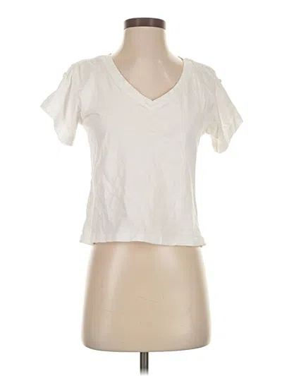 Pre-owned By Anthropologie Short Sleeve T-shirt In White