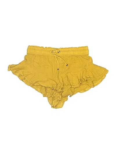Pre-owned By Anthropologie Shorts In Yellow