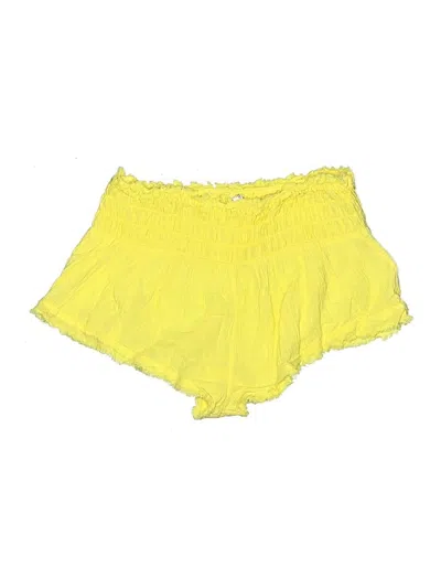 Pre-owned By Anthropologie Shorts In Yellow