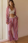 By Anthropologie Silky Pajama Pants In Blue