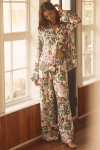 By Anthropologie Silky Pajama Pants In White