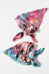 By Anthropologie Silky Printed Hair Scarf In Multi