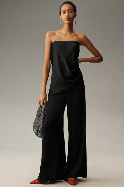 By Anthropologie Silky Pull-on Pants In Black