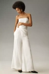 By Anthropologie Silky Pull-on Pants In White