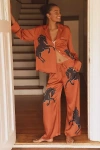 By Anthropologie Silky Pyjama Bottoms In Brown