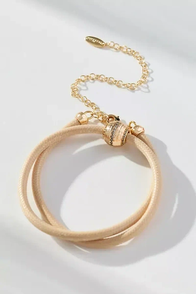 By Anthropologie Single Bead Cord Bracelet In Gold