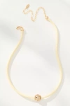By Anthropologie Single Bead Cord Necklace In Sand