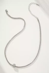 By Anthropologie Single Donut Charm Necklace In Silver