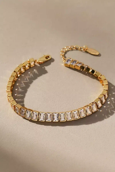 By Anthropologie Single Tennis Bracelet In Gold