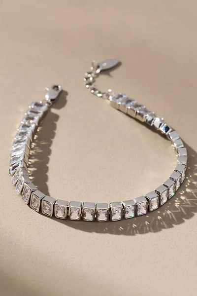 By Anthropologie Single Tennis Bracelet In Silver