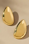 By Anthropologie Sleek Shaped Oval Earrings In Gold