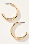 By Anthropologie Sleek Thin Hoop Earrings In Gold