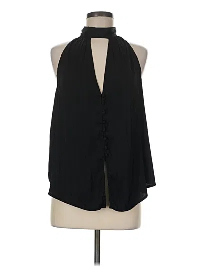 Pre-owned By Anthropologie Sleeveless Blouse In Black