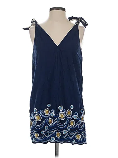 Pre-owned By Anthropologie Sleeveless Blouse In Blue
