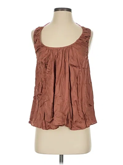 By Anthropologie Sleeveless Blouse In Brown